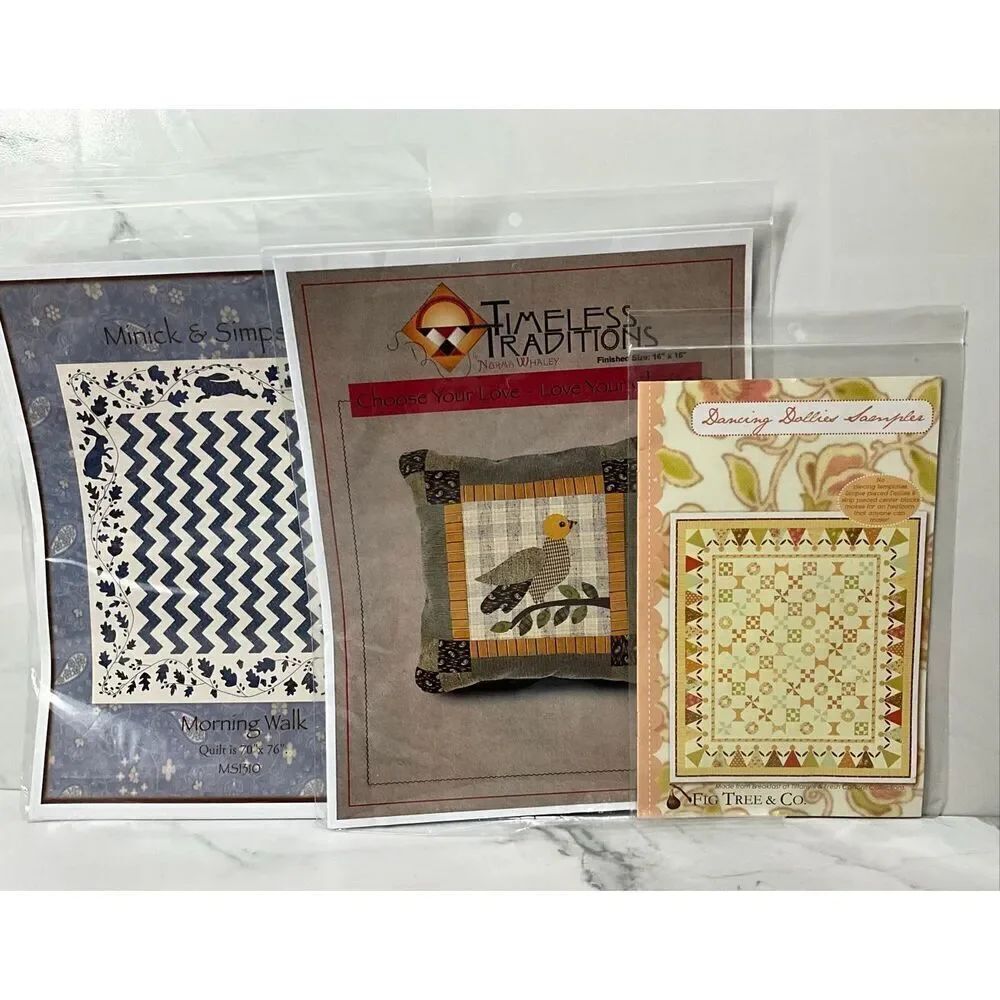 Set of 3 Quilt Patterns